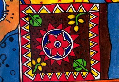 Traditional Wall Painting in Bangladesh by Unknown